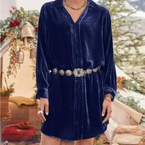 Sundance Hendrix Velvet Dress Women in Smoke Style 98417